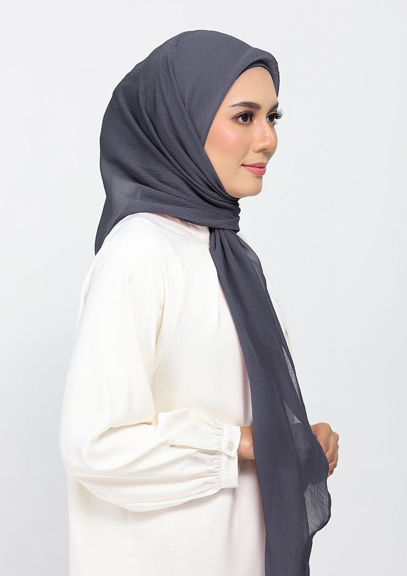 Iron-Plain Crinkled Chiffon