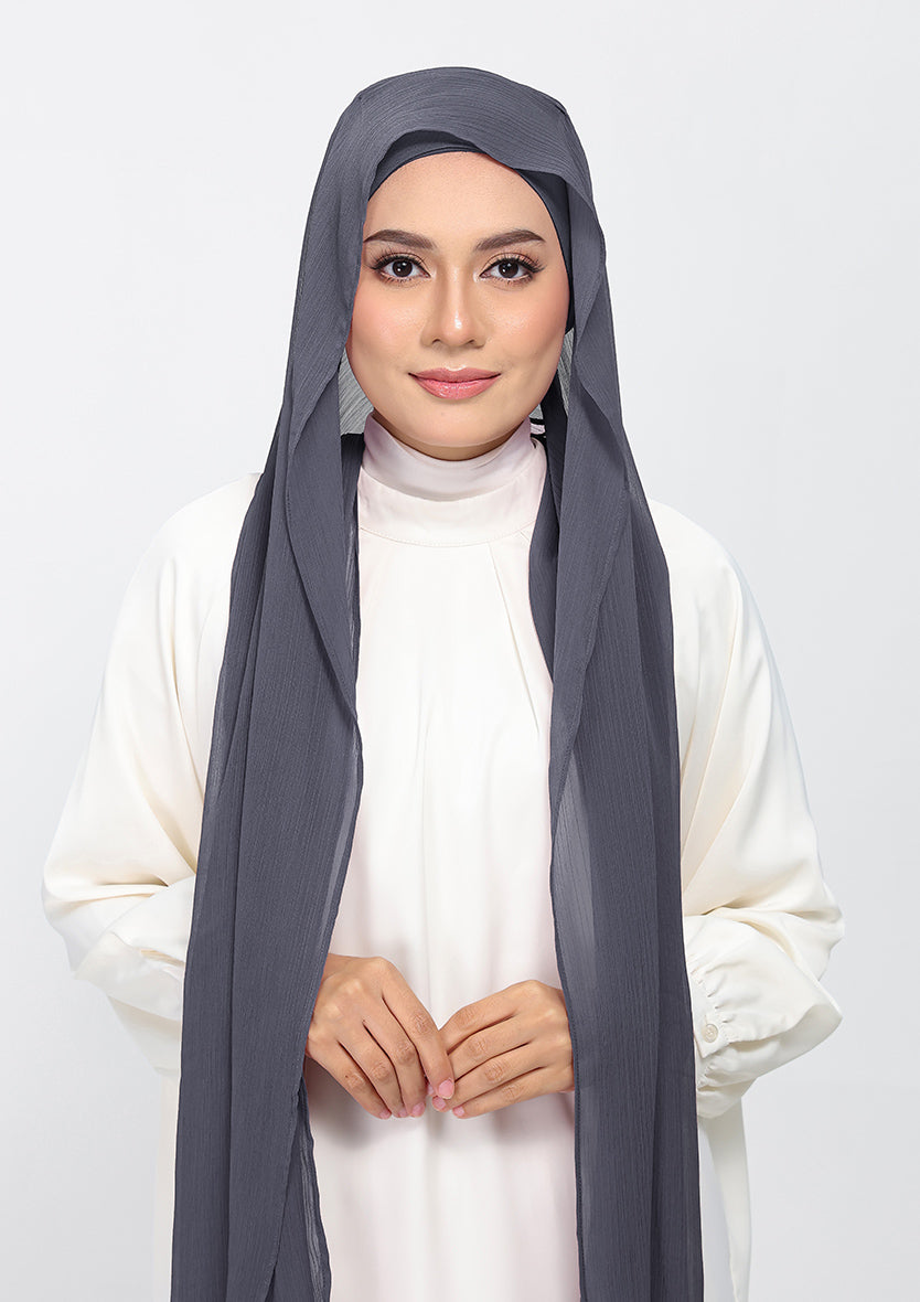 Iron-Plain Crinkled Chiffon