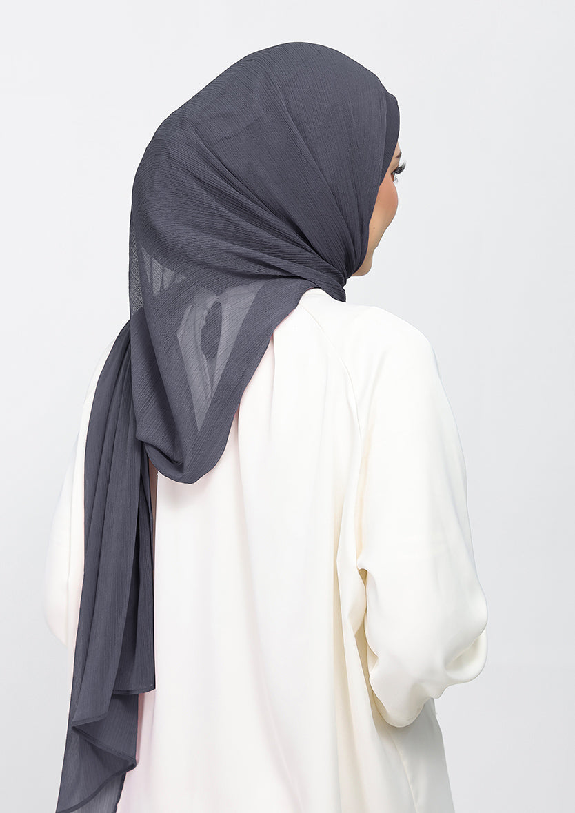 Iron-Plain Crinkled Chiffon