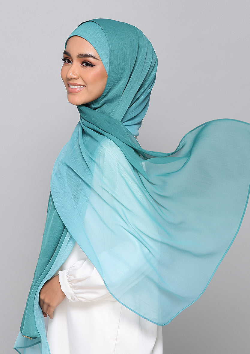 BlueGreen - Instant Hijab With Inner