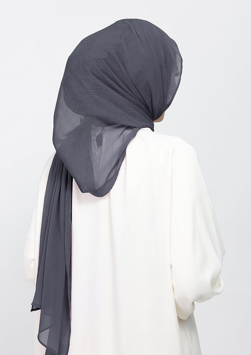 Iron-Plain Crinkled Chiffon