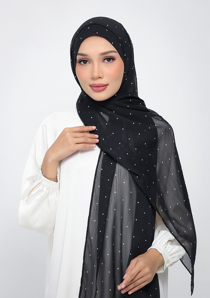 Classic Polka - Instant Hijab With Inner