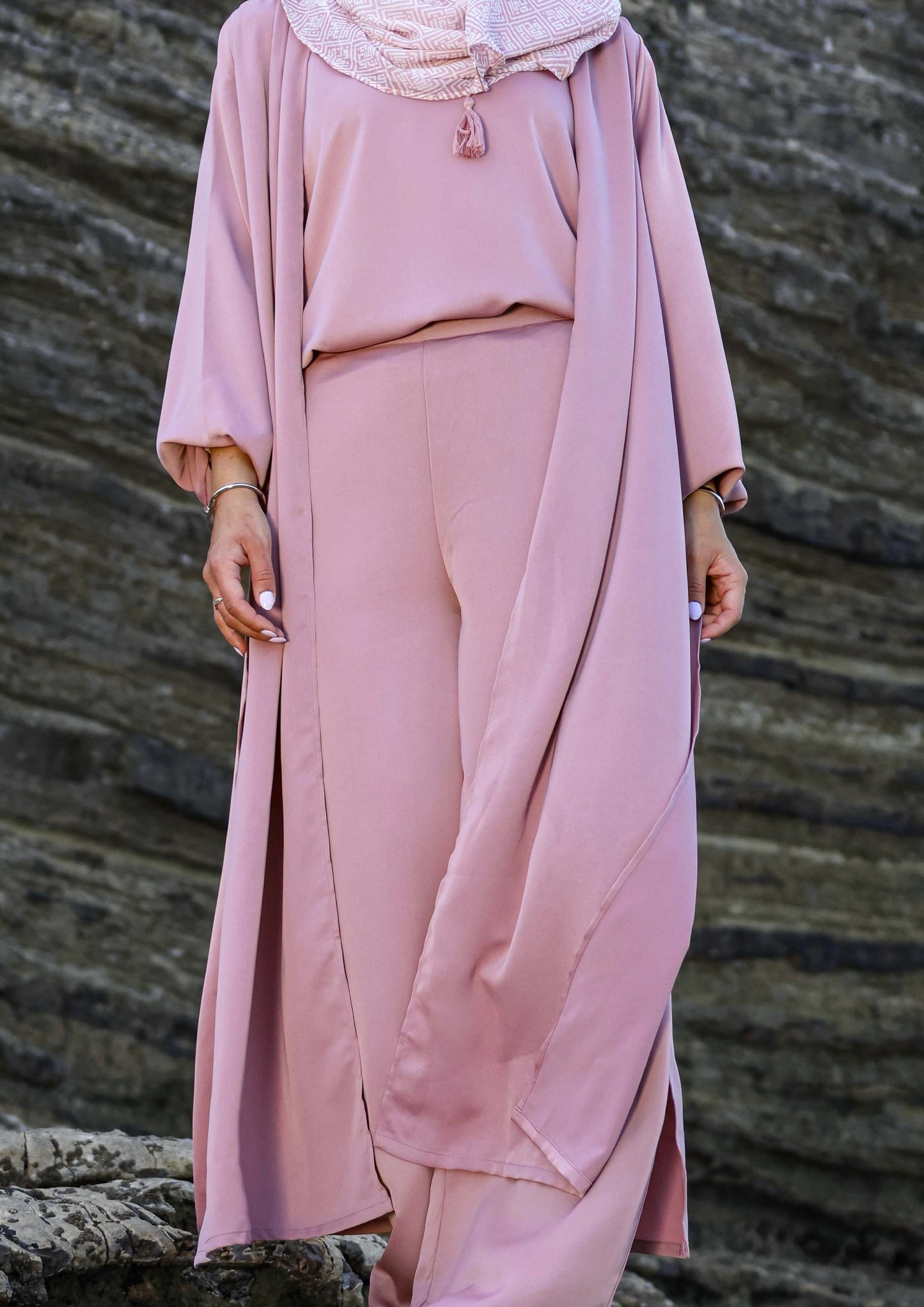 Pink -Haya 3 Piece Co-ord Set