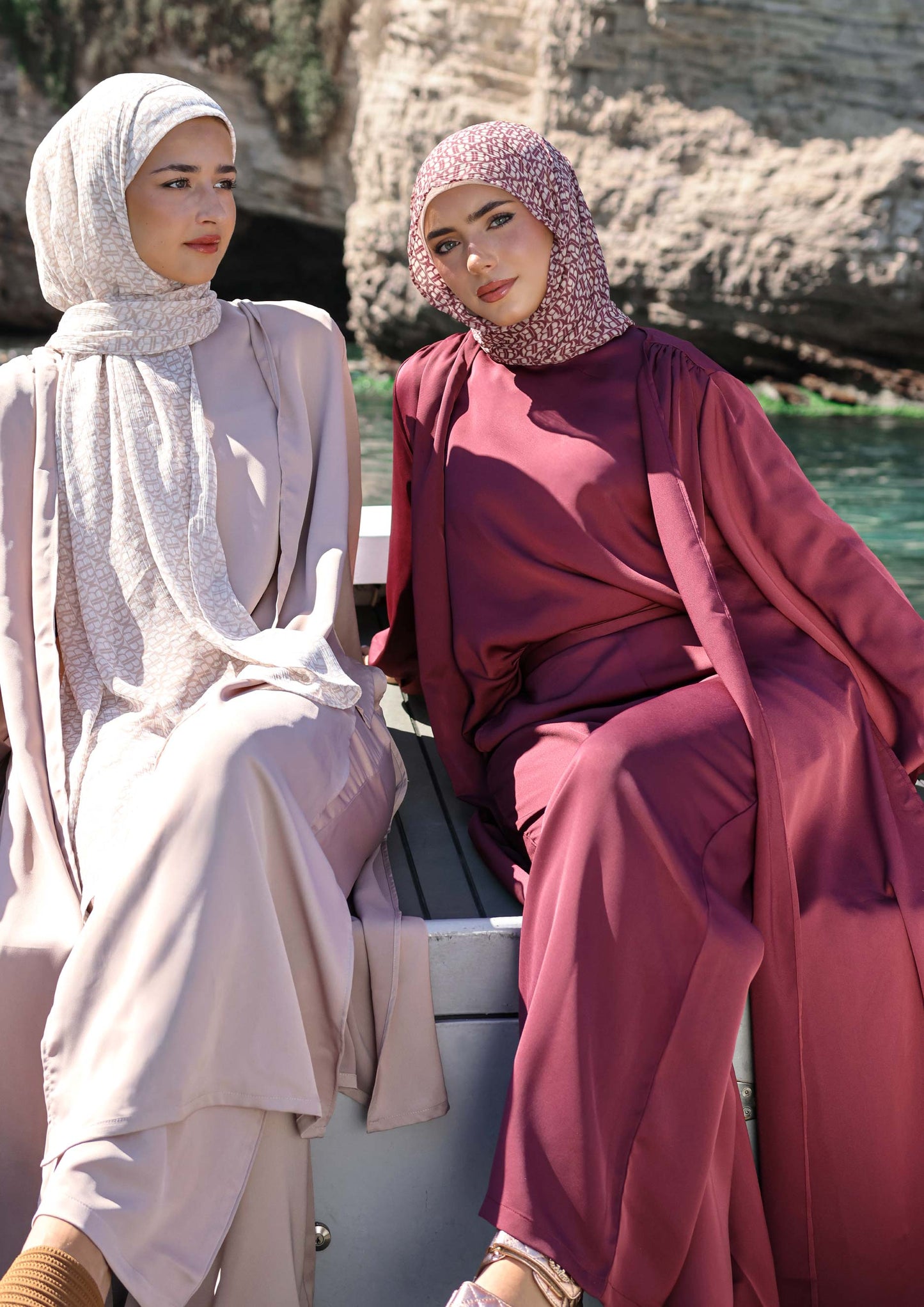 Burgundy - Haya 3 Piece Co-ord Set