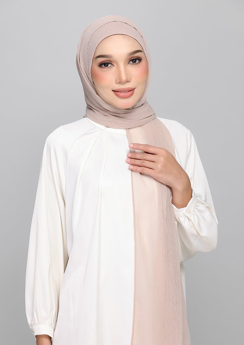 Mushroom - BASICS Plain Lite Chiffon