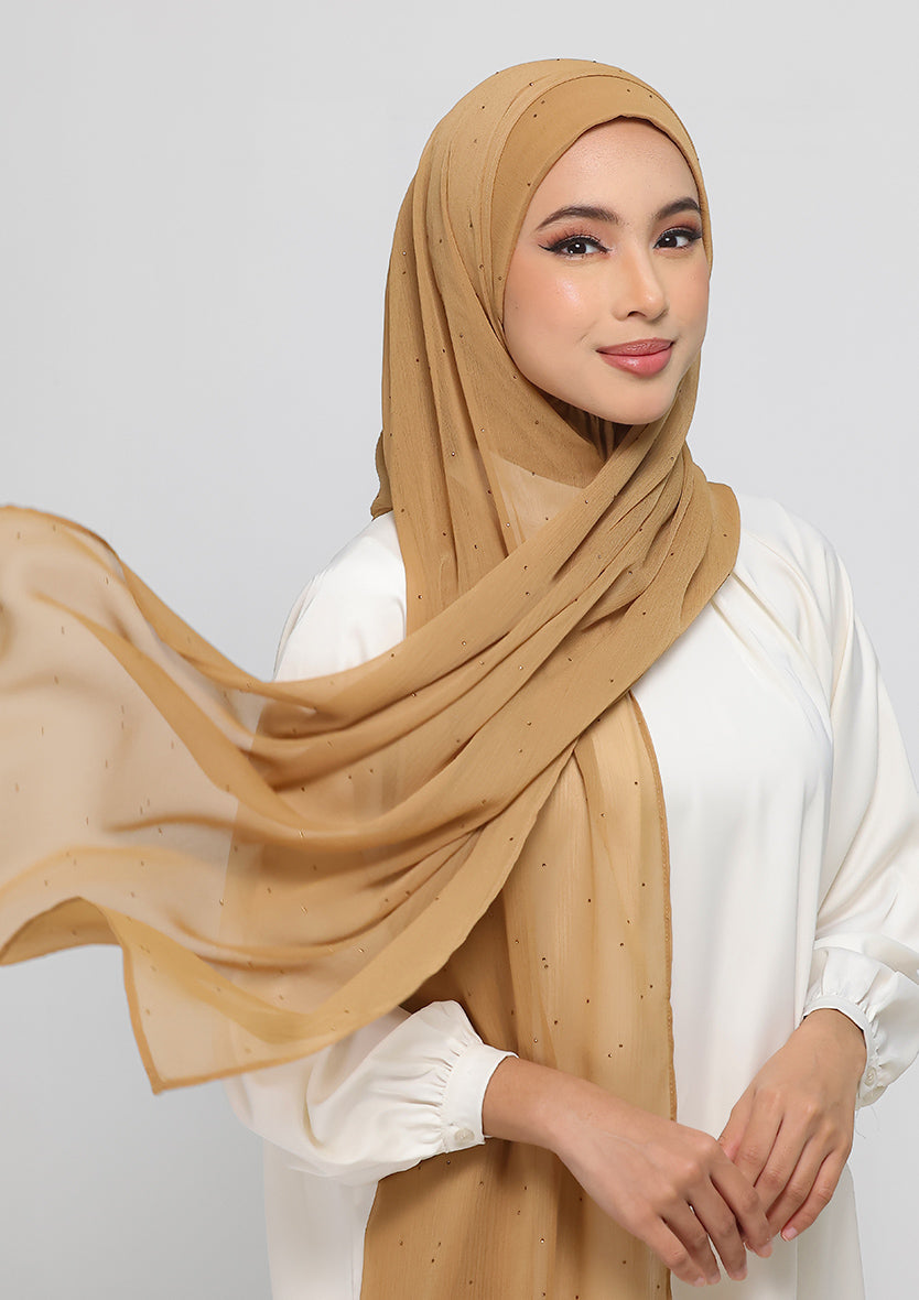 Topaz Crystals - Crinkled Chiffon