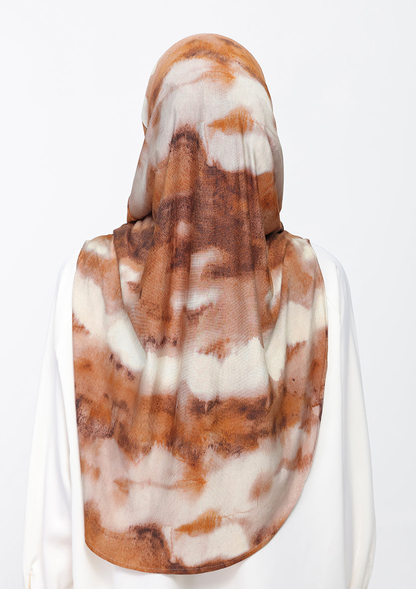 Vanilla Aroma - Amira Hijab Maxi - Printed Micromodal Jersey