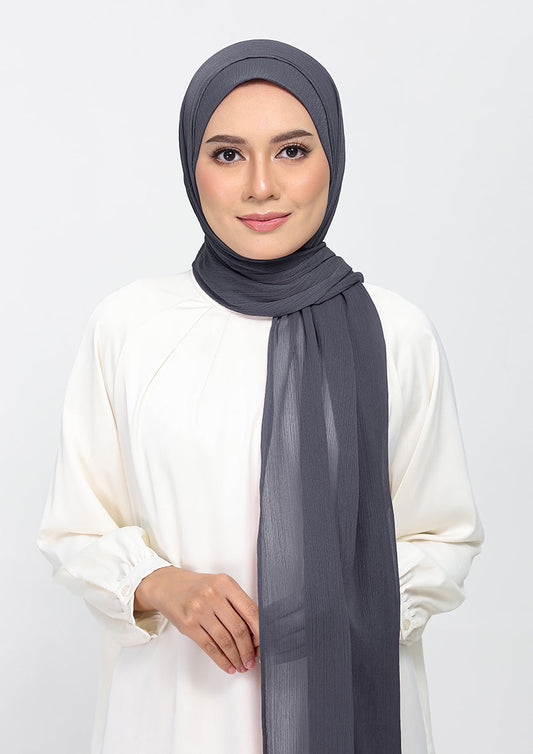 Iron-Plain Crinkled Chiffon