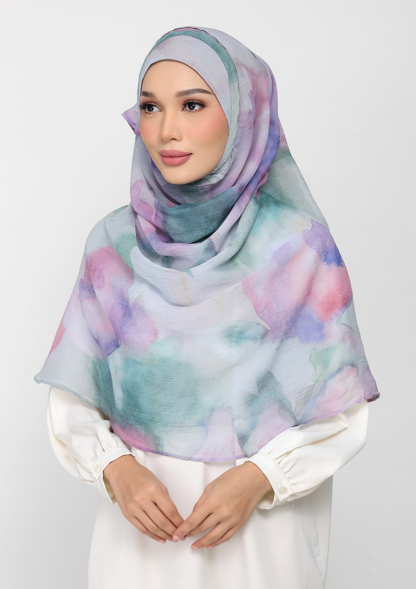 Cloudy Pastel - Instant Hijab With Inner