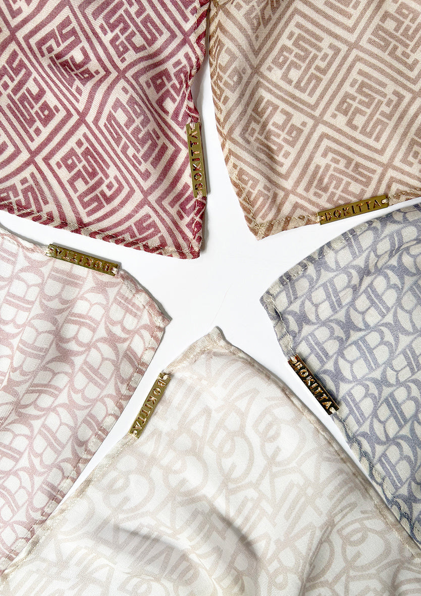Bokitta Oblique Stone - Instant Modal Woven