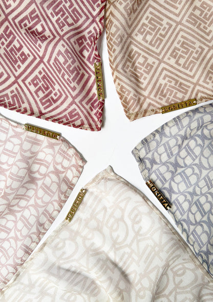 Bokitta Oblique Stone - Instant Modal Woven