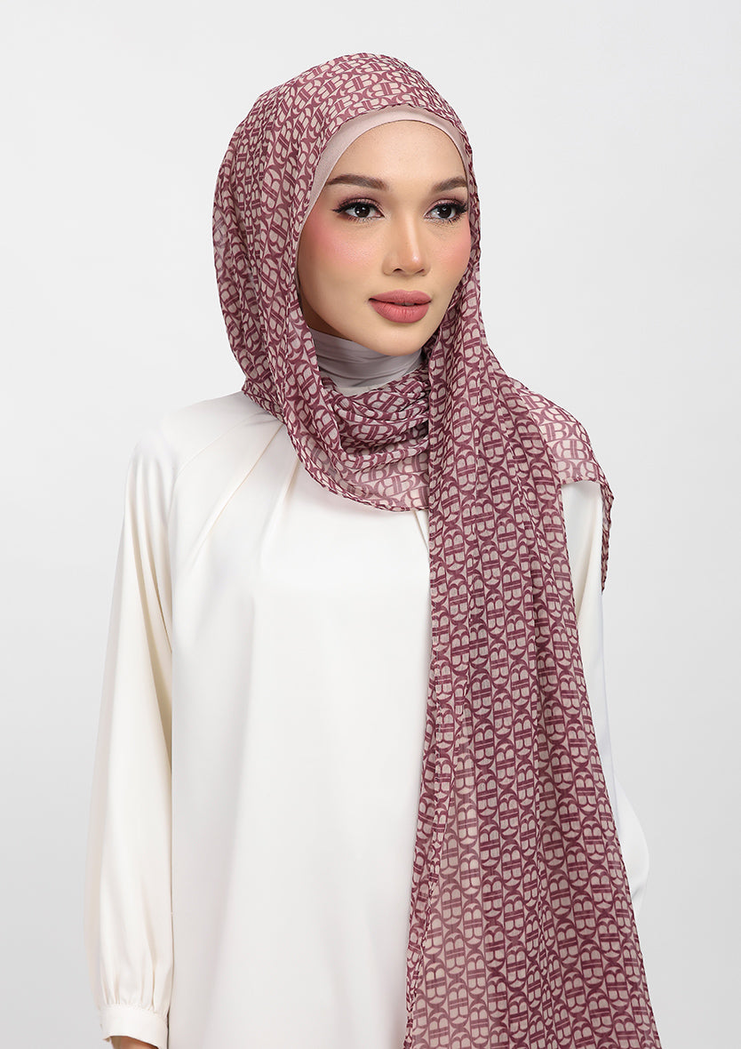 Maison B Burgundy - Shawl With Inner