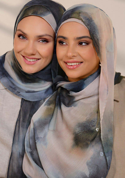 Autumn Mist - Instant Hijab With Inner
