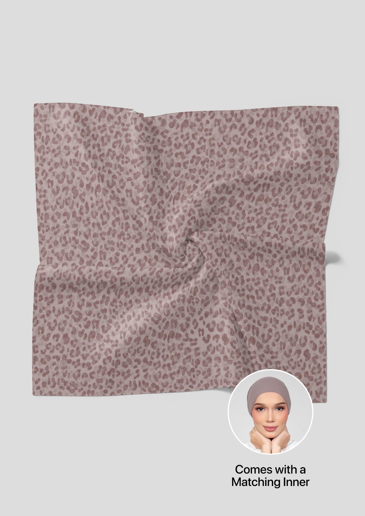 Muted Leopard - Shawl With Inner