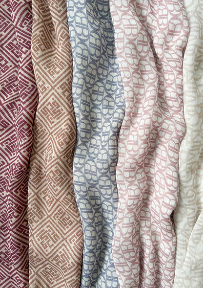 Bokitta Oblique Stone - Instant Modal Woven