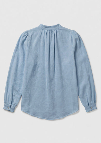 Capri Wrap Blouse - Baby Blue
