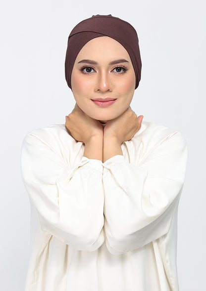 Chocolate - Plain Crinkled Chiffon