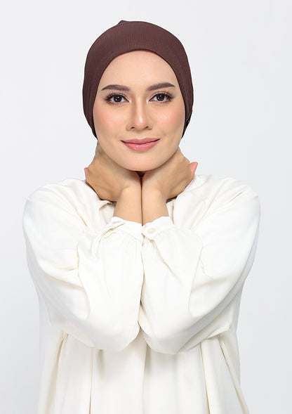 Chocolate - Plain Crinkled Chiffon