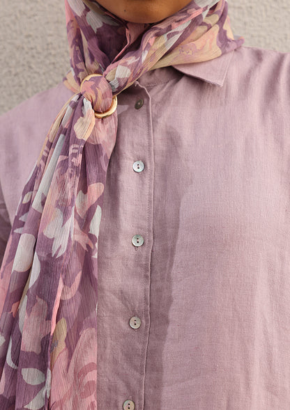 100% Italian Linen Co-ord Set- Lilac