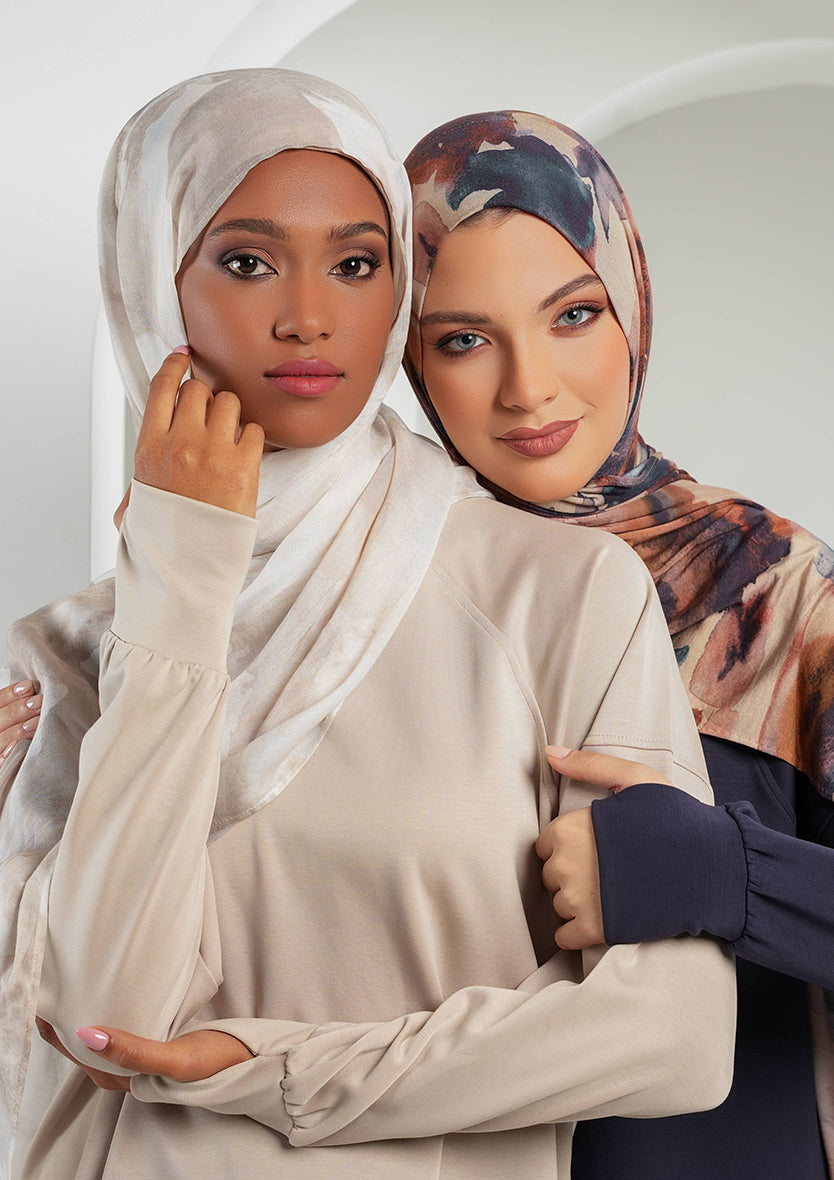 Women’s Modest Two-Piece Soft-Touch Modal Lounge Set – Relaxed Fit – Purple