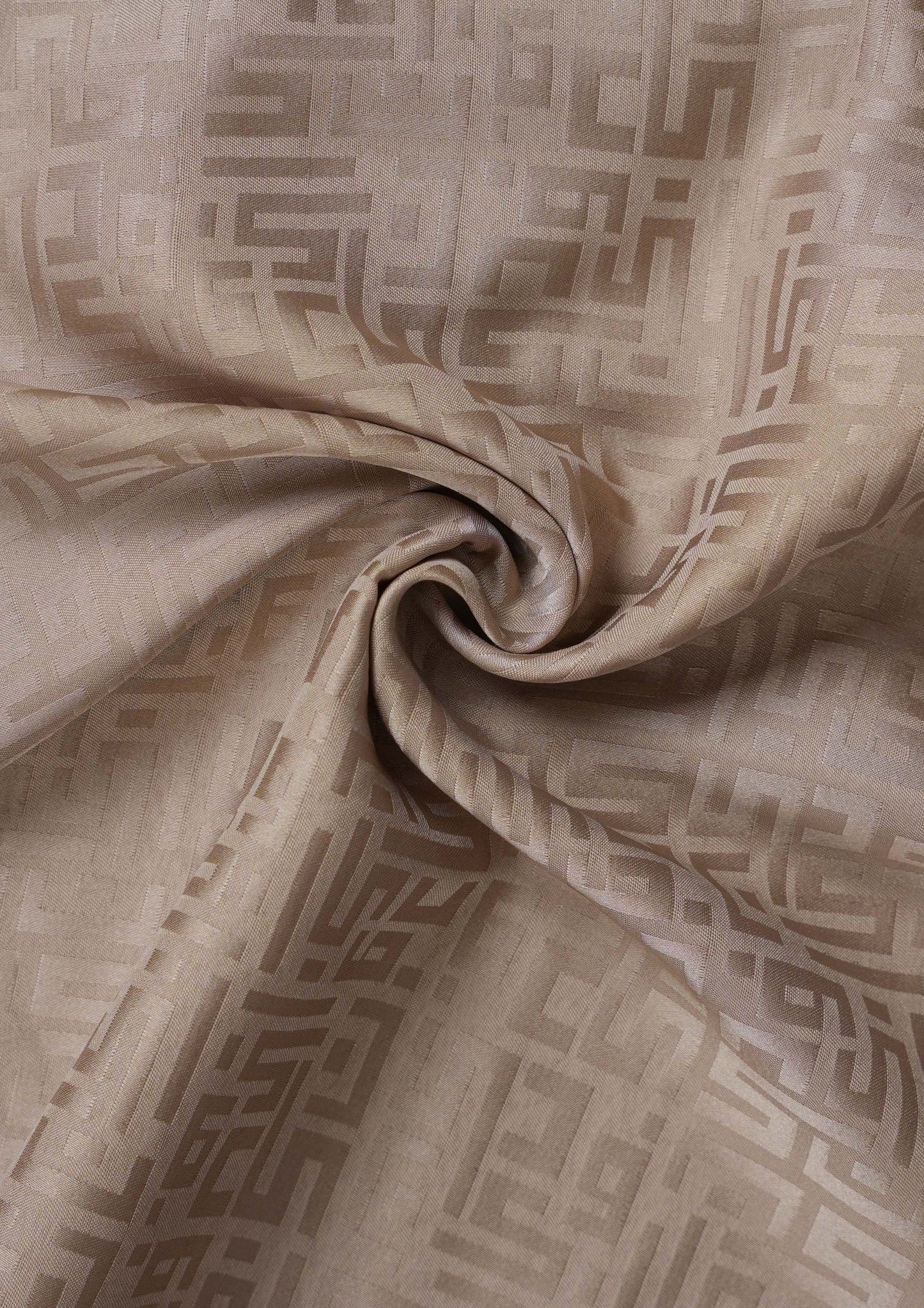 Monogram Khaki-Women prayer set-Plain Jacquard Satin