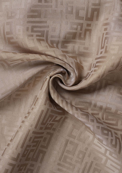Monogram Khaki-Women prayer set-Plain Jacquard Satin