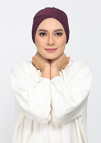 Fig - Plain Crinkled Chiffon