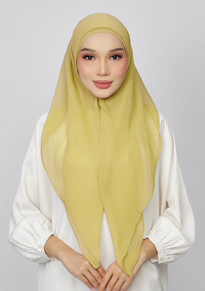 Honey Gold - Plain Crinkled Chiffon