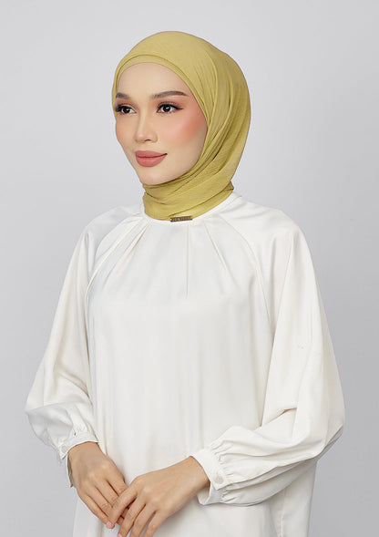 Honey Gold - Plain Crinkled Chiffon