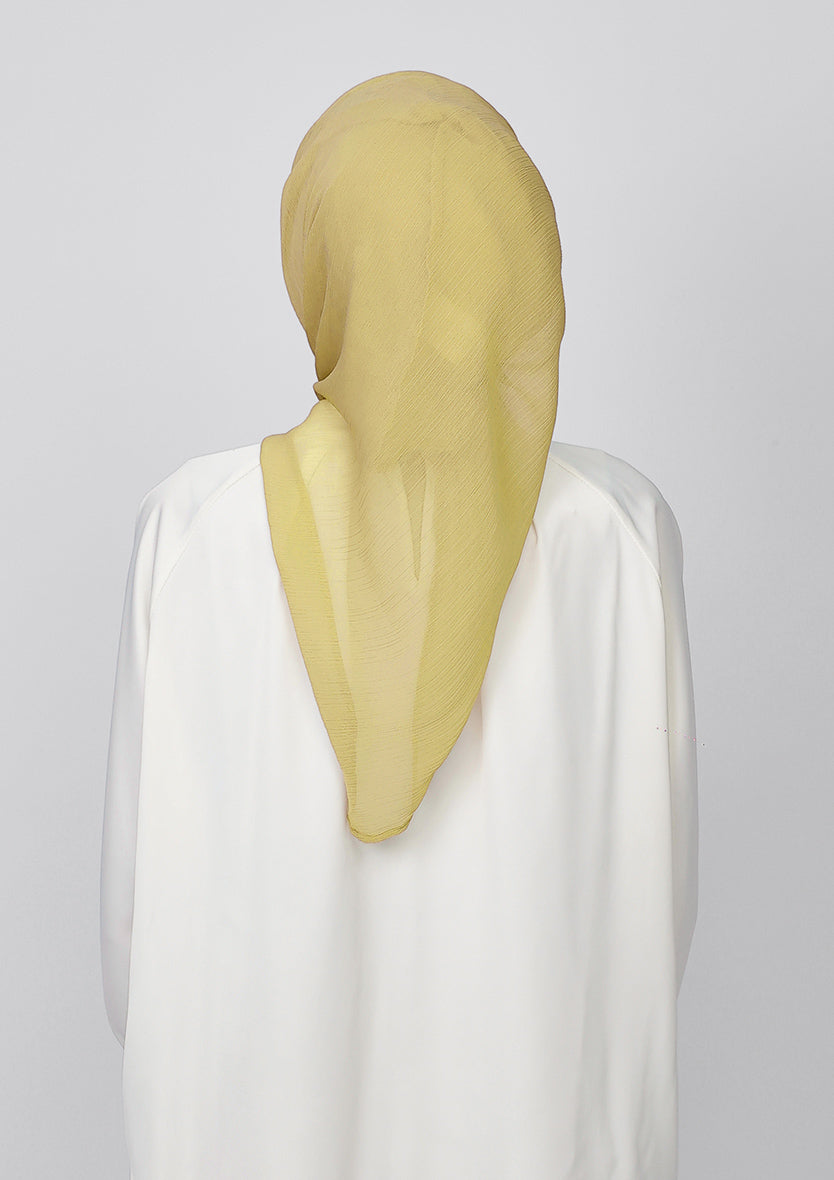 Honey Gold - Plain Crinkled Chiffon