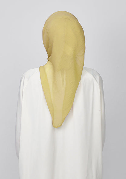 Honey Gold - Plain Crinkled Chiffon