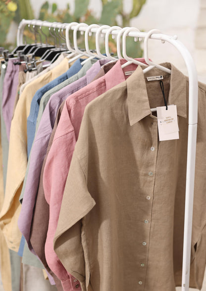 100% Italian Linen Co-ord Set - Sage Green