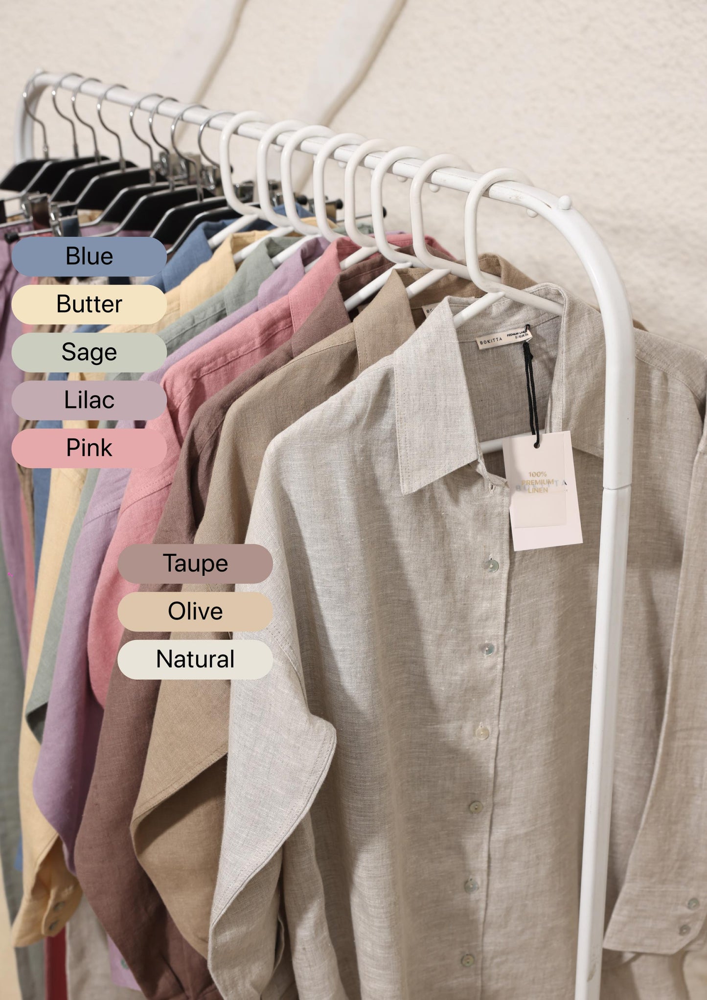 100% Italian Linen Co-ord Set - Sage Green