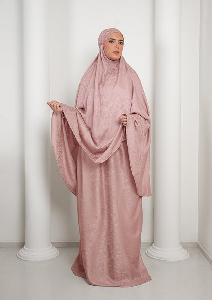 Monogram Woodrose-Women prayer set-Plain Jacquard Satin