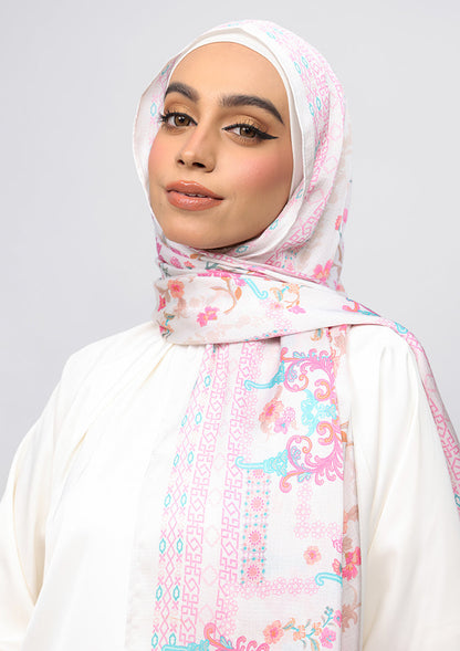 Rose Palace - Satin Crinkled - Instant HIjab with Inner