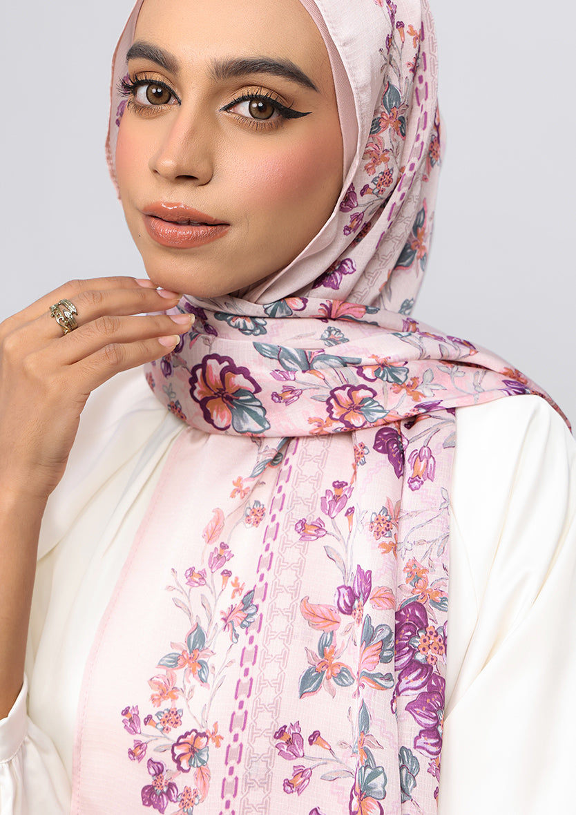 Royal Mosaic - Satin Crinkled - Instant HIjab with Inner
