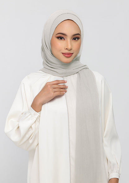 Stone - Plain Crinkled Chiffon