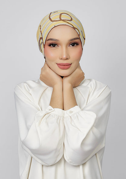 Sunlit Sailor - Instant Hijab With Inner