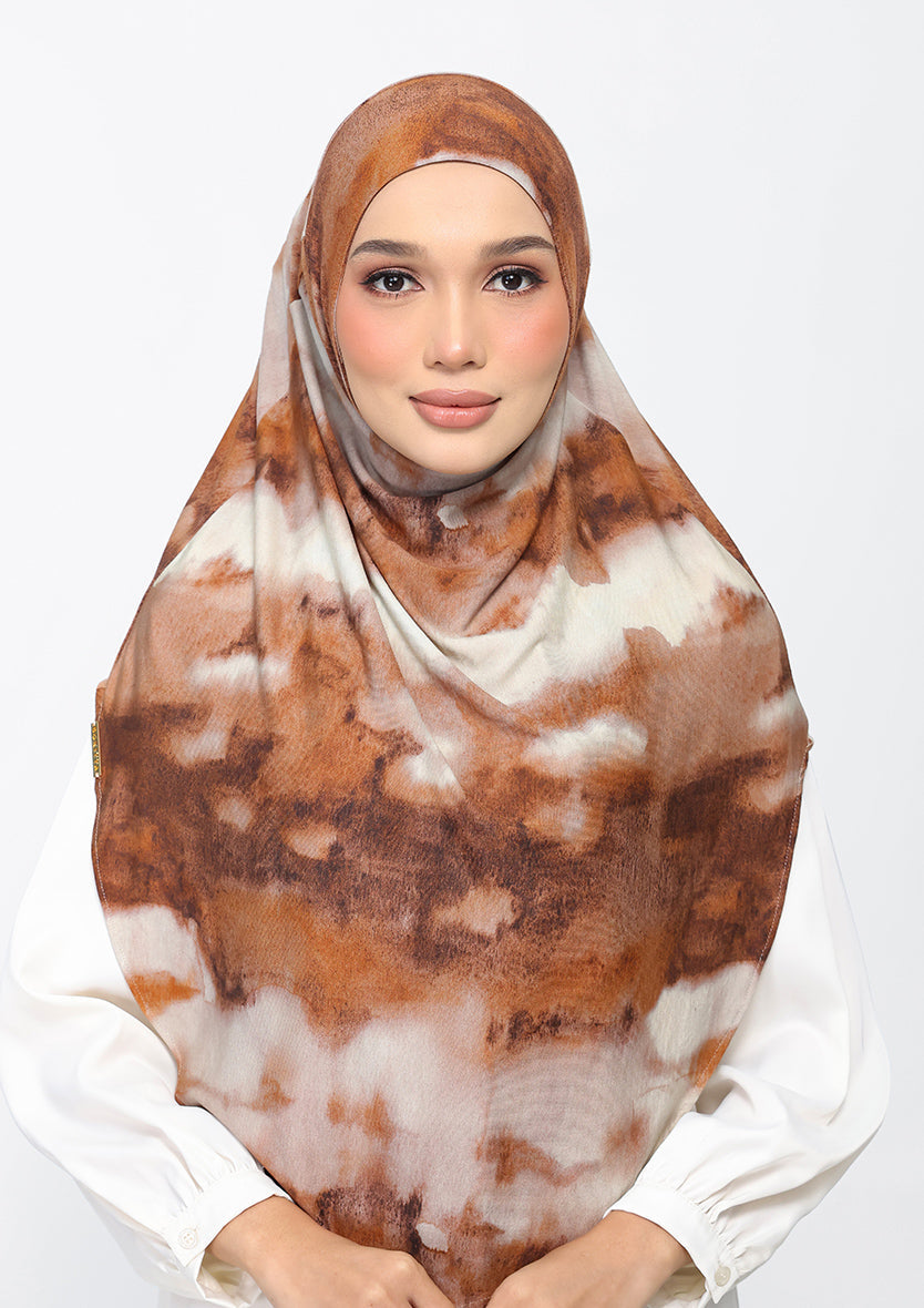 Vanilla Aroma - Amira Hijab Maxi - Printed Micromodal Jersey