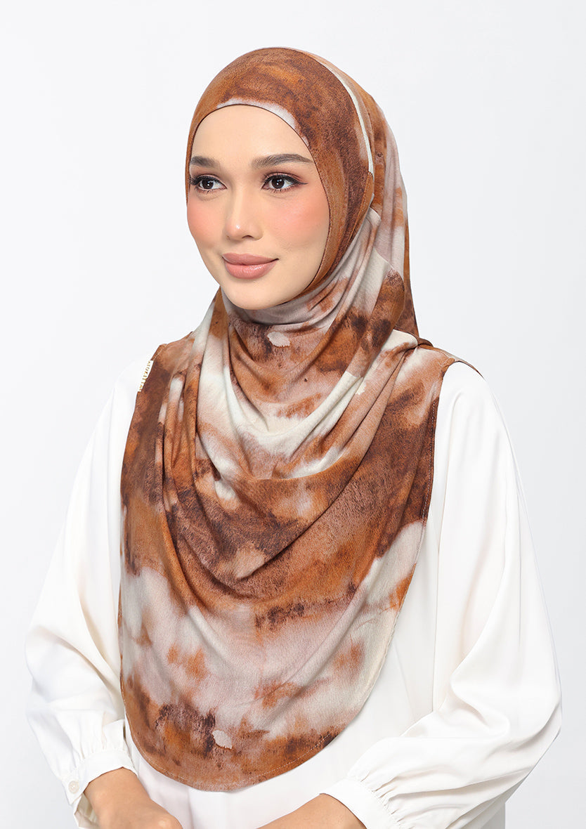 Vanilla Aroma - Amira Hijab Maxi - Printed Micromodal Jersey