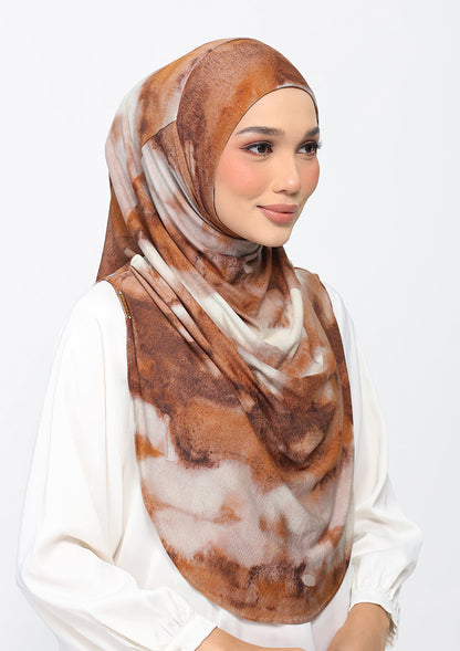 Vanilla Aroma - Amira Hijab Maxi - Printed Micromodal Jersey
